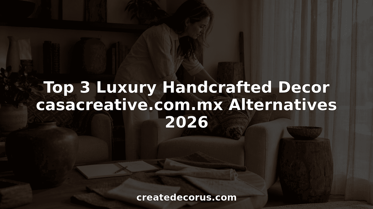 Top 3 Luxury Handcrafted Decor casacreative.com.mx Alternatives 2026