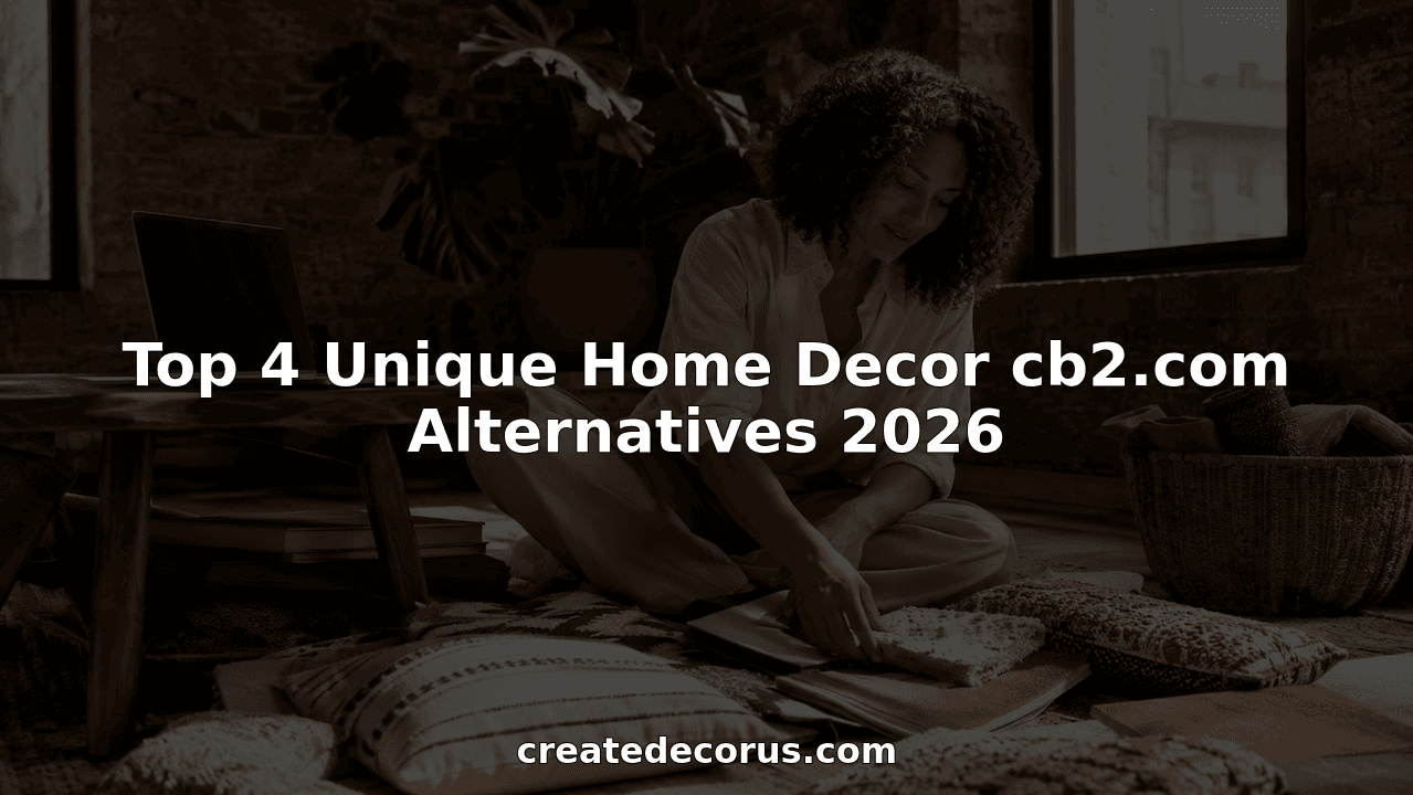 Top 4 Unique Home Decor cb2.com Alternatives 2026