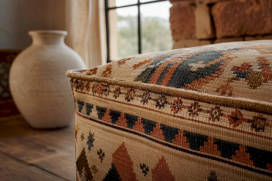 Handcrafted Mexican Ottomans: 3 Conditions to Use One as a Coffee Table