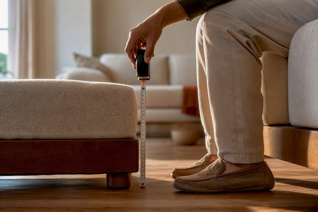 1 to 3 Inch Rule: Choose a Handcrafted Mexican Ottoman That Fits